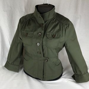 Cropped Military style jacket
